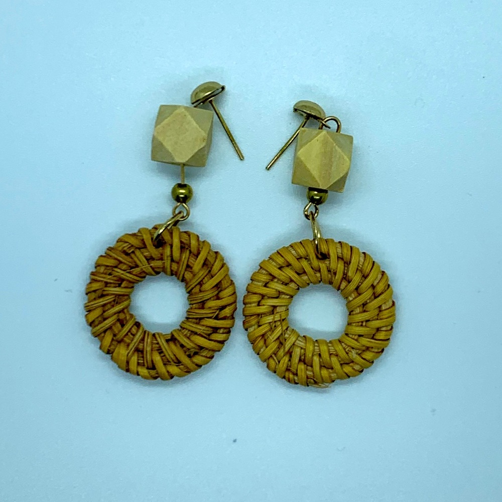 Small Rattan Earrings
